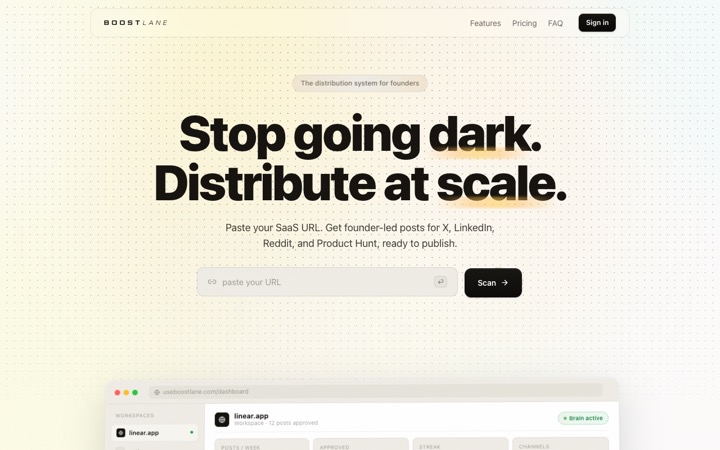 Boostlane product